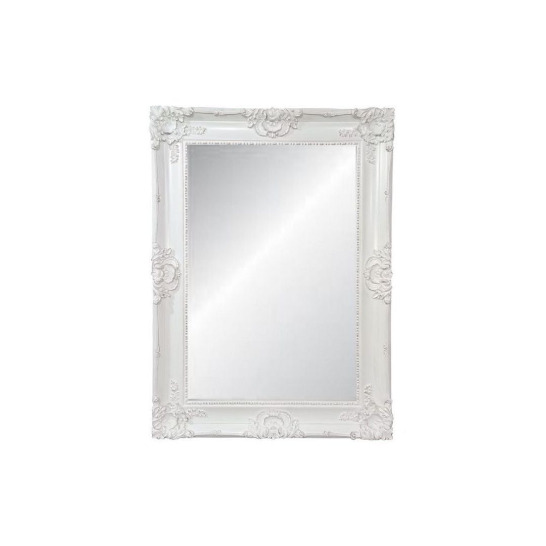 Ornate Bevelled Mirror - Antique White 220cm image 0